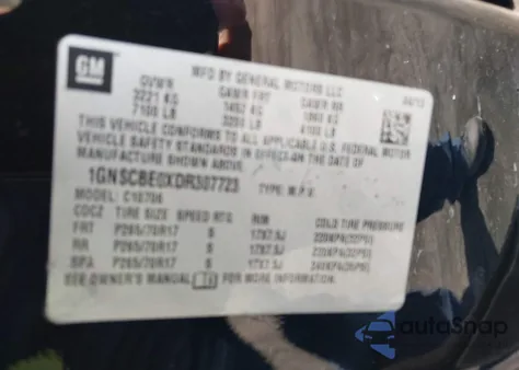 2013 Chevrolet Tahoe Lt from USA, damaged, VIN 1GNSCBE0XDR307723